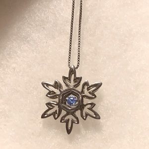 Sterling silver snowflake necklace Disney Frozen